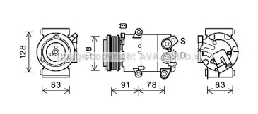 AVA QUALITY COOLING fdk621 -  Компрессор, кондиционер